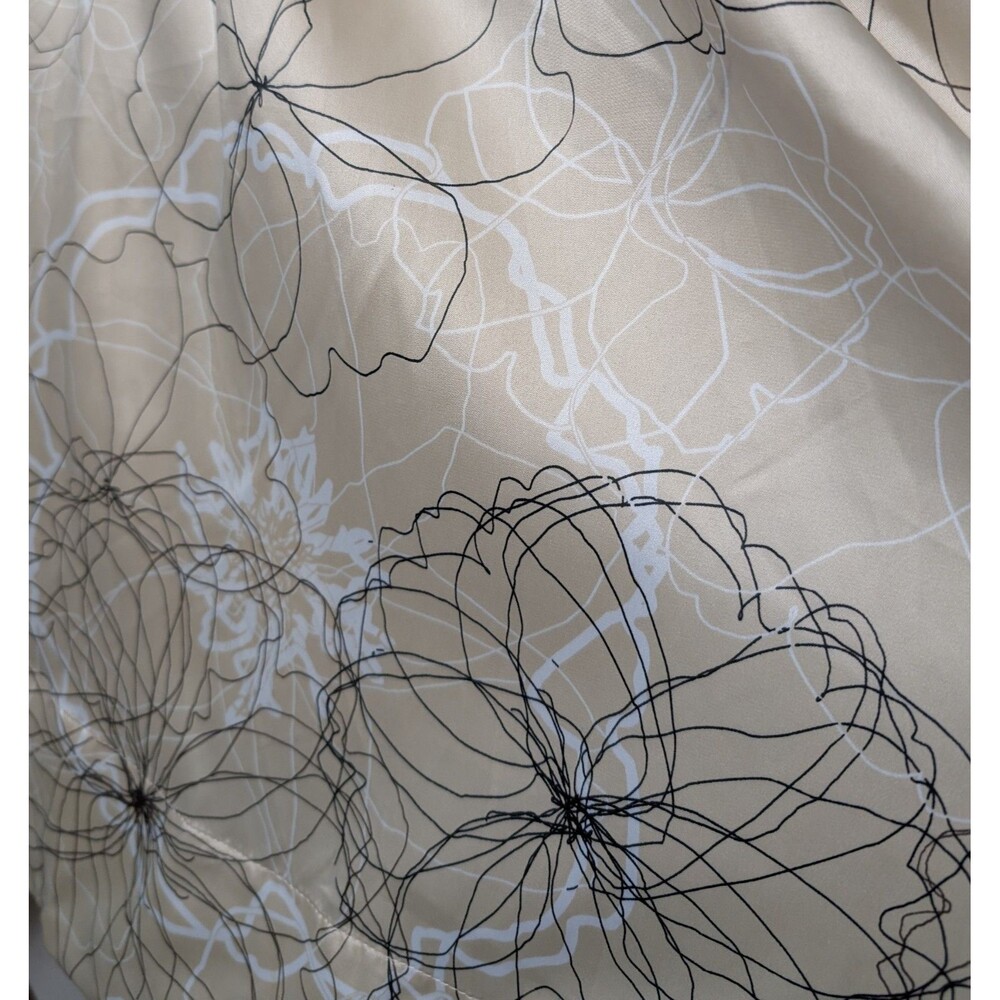 NWT The Limited Strapless Dress Size 4 Satin Beige Floral Short Wedding Cocktail - Picture 8 of 13